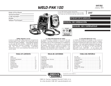 Lincoln Electric Weld-Pak 100 Instrucciones de operación