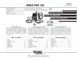 Lincoln Electric WELD-PAK 155 Manual de usuario