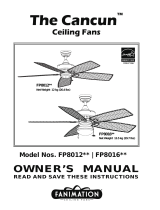 Fanimation Cancun FP8012 FP8016 El manual del propietario