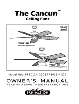 Fanimation The Cancun FP8016-220 Serie El manual del propietario