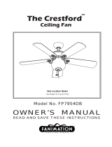 Fanimation Crestford FP7954 El manual del propietario