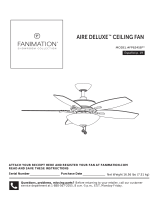 Fanimation FP6245B Aire Deluxe El manual del propietario