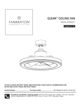 Fanimation FP8404 Gleam El manual del propietario