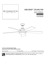 Fanimation LP8068 Aire Drop El manual del propietario