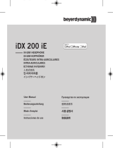 Beyerdynamic iDX 160 iE Manual de usuario