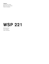 Gaggenau WSP221710 El manual del propietario