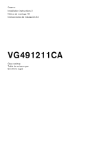 Gaggenau VG 491 Guía de instalación
