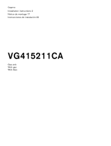 Gaggenau VG 415 Guía de instalación