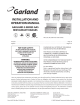 Garland US Range Cuisine Series Heavy Duty French Top Range Instrucciones de operación