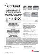 Garland US Range Cuisine Series Heavy Duty French Top Range Owner Instruction Manual