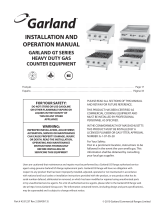 Garland US Range Cuisine Series Heavy Duty Even Heat Hot Top Range Owner Instruction Manual