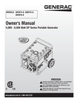 Generac GP5000 005974R0 Manual de usuario