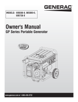 Generac GP5500 005738R0 Manual de usuario