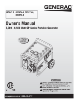 Generac GP5500 0059750 Manual de usuario