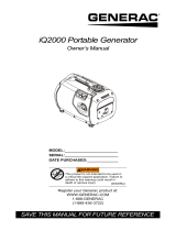 Generac iQ2000 0068660 Manual de usuario