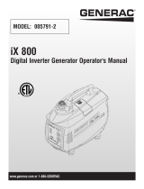 Generac iX800 0057912 Manual de usuario