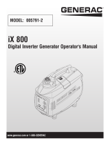 Generac iX800 005791R2 Manual de usuario