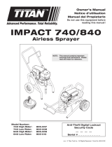 Titan Impact 740/840 DigiTrac™ Control and EZ Tilt™ Cart El manual del propietario