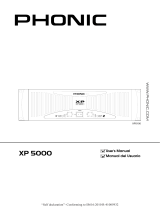 Phonic XP 5000 Manual de usuario