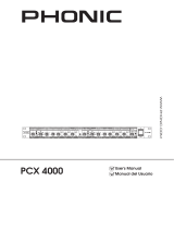 Phonic PCX 4000 Manual de usuario