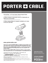 Porter Cable PCC641LB Manual de usuario