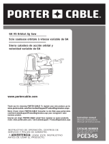 Porter Cable PCE345 Manual de usuario