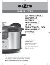 Bella Linea Collection 5 QT Programmable Slow Cooker El manual del propietario