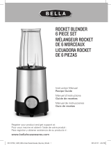 Bella 6-Piece Rocket Blender El manual del propietario