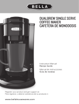 Bella Dual Brew Single Serve Coffee Maker El manual del propietario