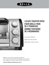 Bella 4 Slice Toaster Oven El manual del propietario