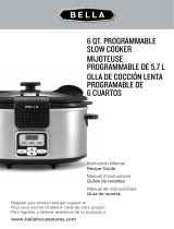 Bella 6QT  Programmable Slow Cooker El manual del propietario