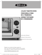 Bella 4 Slice Toaster Oven, Stainless Steel El manual del propietario