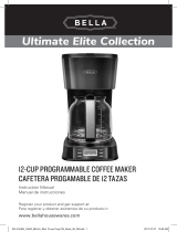 Bella Ultimate Elite Collection 12-Cup Programmable Coffee Maker El manual del propietario