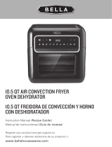 Bella 10.5 QT Air Convection Fryer Oven Dehydrator El manual del propietario
