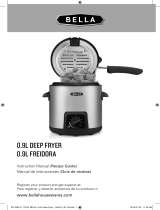 Bella 0.9 L Deep Fryer, Stainless Steel El manual del propietario