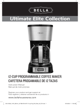 Bella Elite Collection 12 Cup Programmable Coffee Maker El manual del propietario