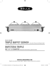 Bella Triple Buffet Server El manual del propietario
