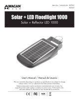 Wagan  Solar   LED Floodlight 1000 Remote Controlled Manual de usuario