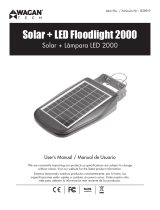 Wagan  Solar   LED Floodlight 2000 Remote Controlled Manual de usuario
