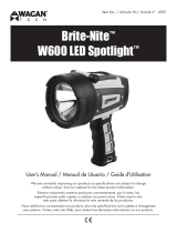 Wagan Brite-Nite™ W600 LED Spotlight Manual de usuario