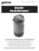 Wagan Brite-Nite™ Pop-Up USB Lantern Manual de usuario