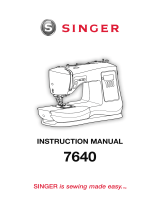 SINGER 7640 El manual del propietario