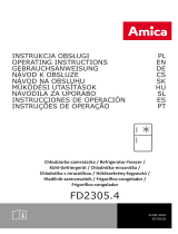 Amica FD2305.4 Kühl-gefrierkombination Manual de usuario