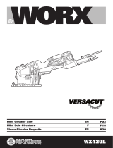 Worx VERSACUT WX420L El manual del propietario