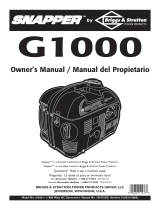 Snapper G1000 Manual de usuario