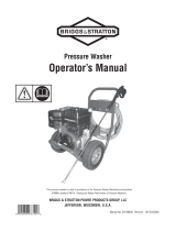 Simplicity OPERATOR'S MANUAL BRIGGS & STRATTON 3200@4.0 PRESSURE WASHER MODEL- 020380-0 Manual de usuario