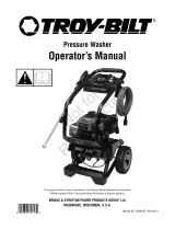 Simplicity OPERATOR'S MANUAL 3000@2.7 TROY-BILT PRESSURE WASHER MODEL- 020416-1, 020423-1 Manual de usuario