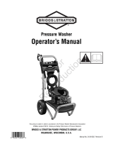 Simplicity OPERATOR'S MANUAL B&S 2500@2.3 PRESSURE WASHER MODELS- 020419-1, 020420-1 Manual de usuario