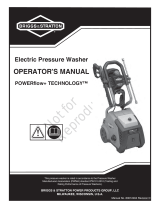 Briggs & Stratton ELECTRIC PRESSURE WASHER, BRIGGS & STRATTON POWERFLOW+ 1800@4.0 MODEL 020601-00 Manual de usuario
