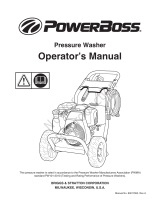 Simplicity PRESSURE WASHER, POWERBOSS 3100@2.7 MODEL 020649-00 Manual de usuario
